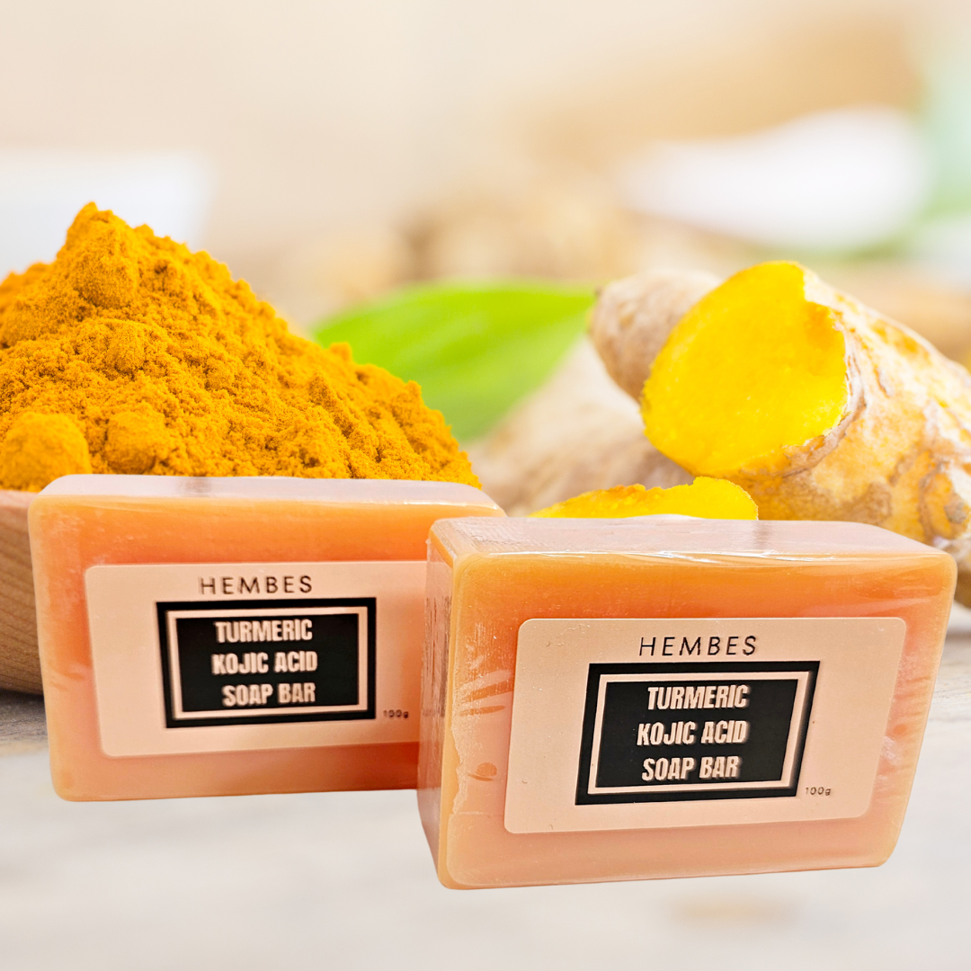 turmeric kojic acid soap. fades dark spots. fades hyperpigmentaion