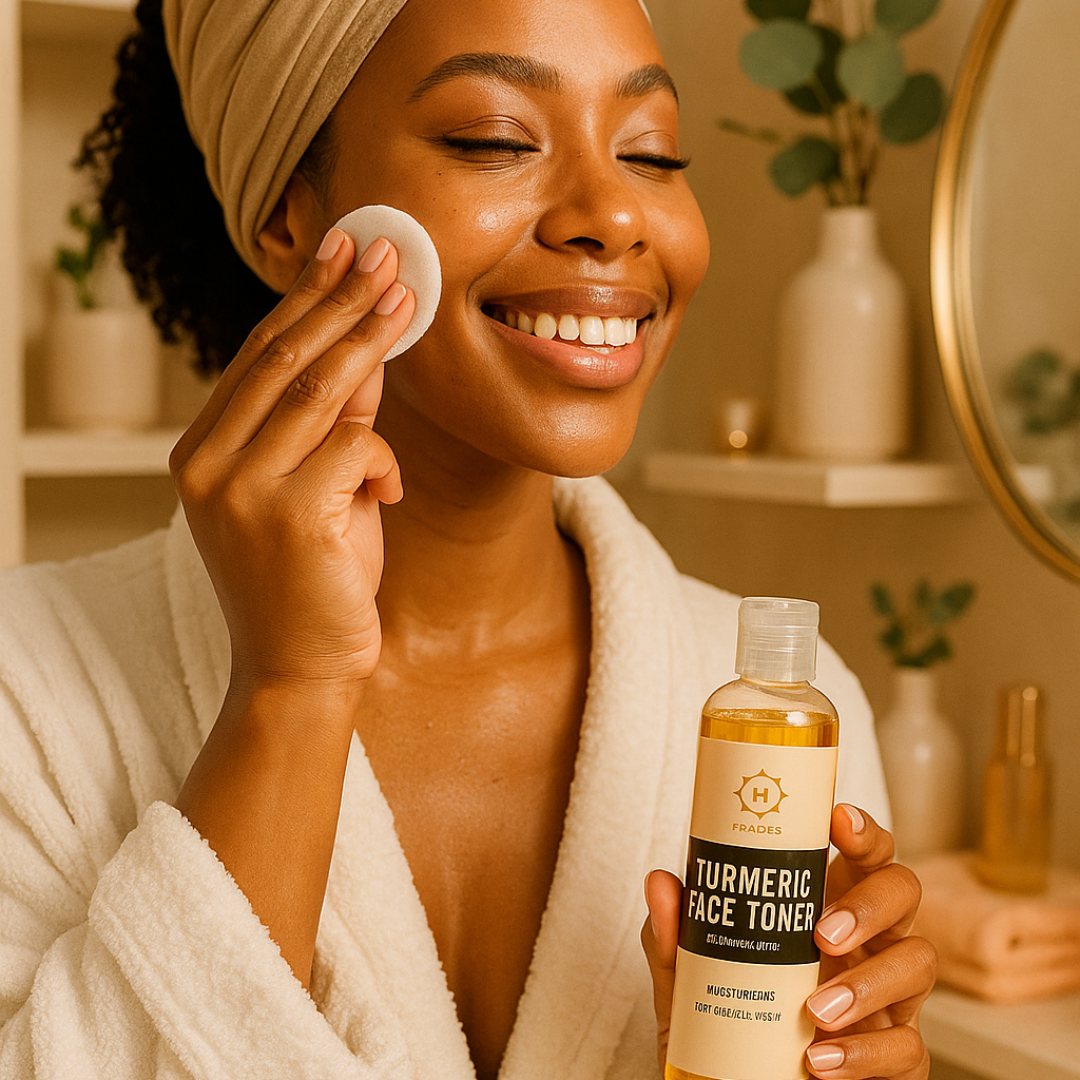 Hembes turmeric skincare products. How to clear skin. Turmeric Skincare. Turmeric face toner. Turmeric toner. Dark spot corrector. Natural skincare products. How to treat acne. How to get rid of dark spots. Dark spots. Acne spots. Pimples. Skincare routine