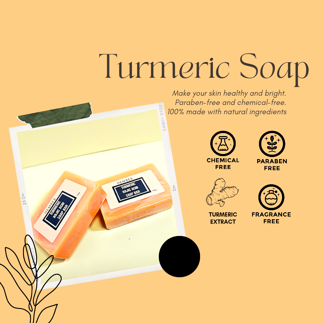 Hembes turmeric skincare products. How to clear skin. Turmeric Skincare. Face wash gel. Face wash. Soap. Turmeric soap. Turmeric. Kojic acid soap. Face wash. Turmeric face wash gel. Natural skincare products. How to treat acne. How to get rid of dark spots. hyperpigmentation. Acne spots. Pimples. Skincare routine. Glowing skin. Healthy skin. Sensitive skin. Reduce fine lines. Reduce wrinkles. Even skin. Hydrate skin. Nourish skin. Dry skin. Oily skin. Combination skin. Anti-aging skincare