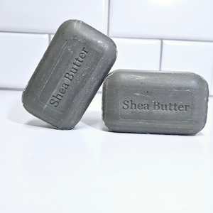 Shea butter. Shea butter soap. Black soap. African black soap. Black soap for clearing skin. Acne treatment. Skincare routine. Glowing skin. 
