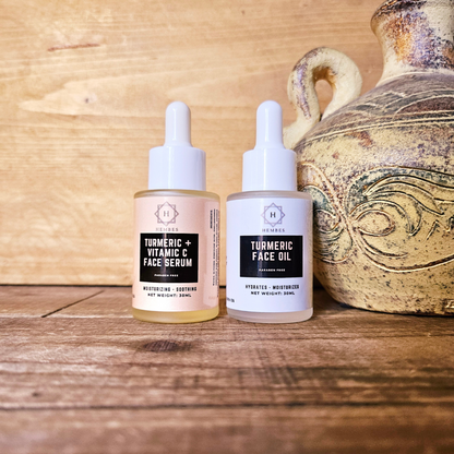 Hembes turmeric skincare products. How to clear skin. Turmeric Skincare. Full skincare set. Skincare routine set. Skincare collection. Face moisturizer. Face wash. Turmeric serum. face cream.Natural skincare products. How to treat acne. How to get rid of dark spots. Dark spots. Acne spots. Pimples. Skincare routine. Glowing skin. Healthy skin. Sensitive skin. Reduce fine lines. Reduce wrinkles. Even skin. Hydrate skin. Nourish skin. Dry skin. Oily skin. Combination skin. Anti-aging skincare