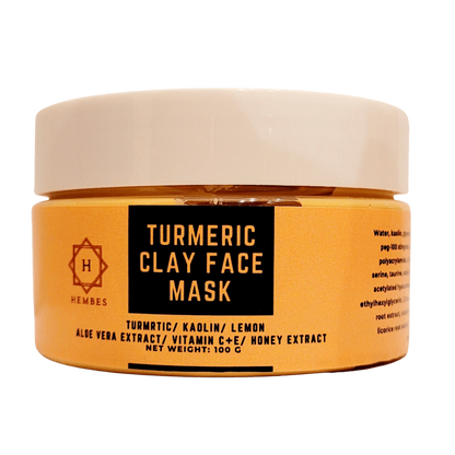 Hembes turmeric skincare products. How to clear skin. Turmeric Skincare. Turmeric clay face mask. Turmeric soap. Turmeric mask. Natural skincare products. How to treat acne. How to get rid of dark spots. Dark spots. Acne spots. Pimples. Skincare routine