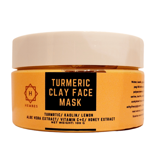 Hembes turmeric skincare products. How to clear skin. Turmeric Skincare. Turmeric clay face mask. Turmeric soap. Turmeric mask. Natural skincare products. How to treat acne. How to get rid of dark spots. Dark spots. Acne spots. Pimples. Skincare routine