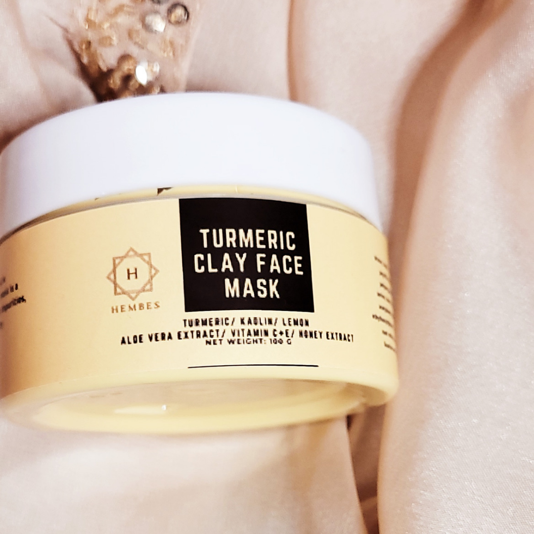 Hembes turmeric skincare products. How to clear skin. Turmeric Skincare. Turmeric clay face mask. Turmeric soap. Turmeric mask. Natural skincare products. How to treat acne. How to get rid of dark spots. Dark spots. Acne spots. Pimples. Skincare routine